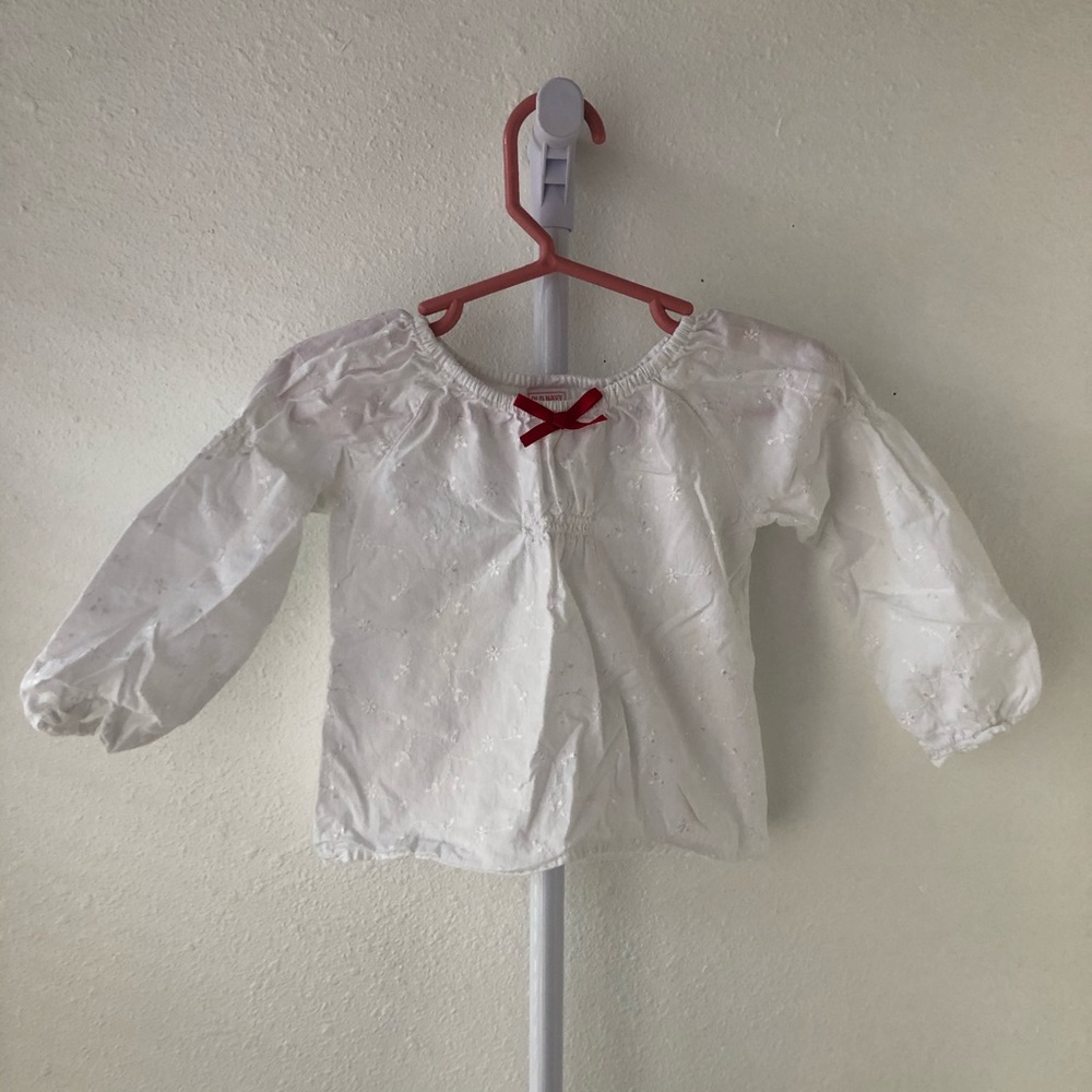 Old Navy White Blouse 18-24M